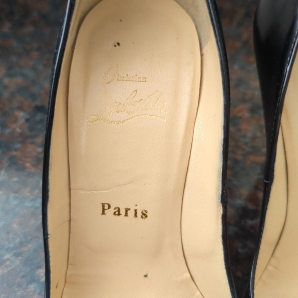 Christian Louboutin décolleté 898 100 Jazz Calf Leather Pumps - Picture 9 of 9